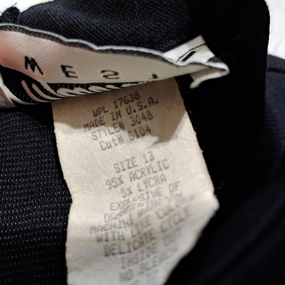 90s Marnie West Black Cut Out Choker Dress Size 13 - Picture 8 of 12